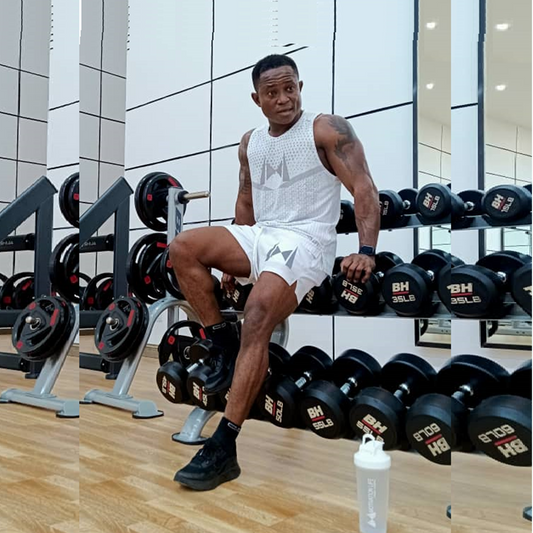 Camiseta sin mangas Golden Star White