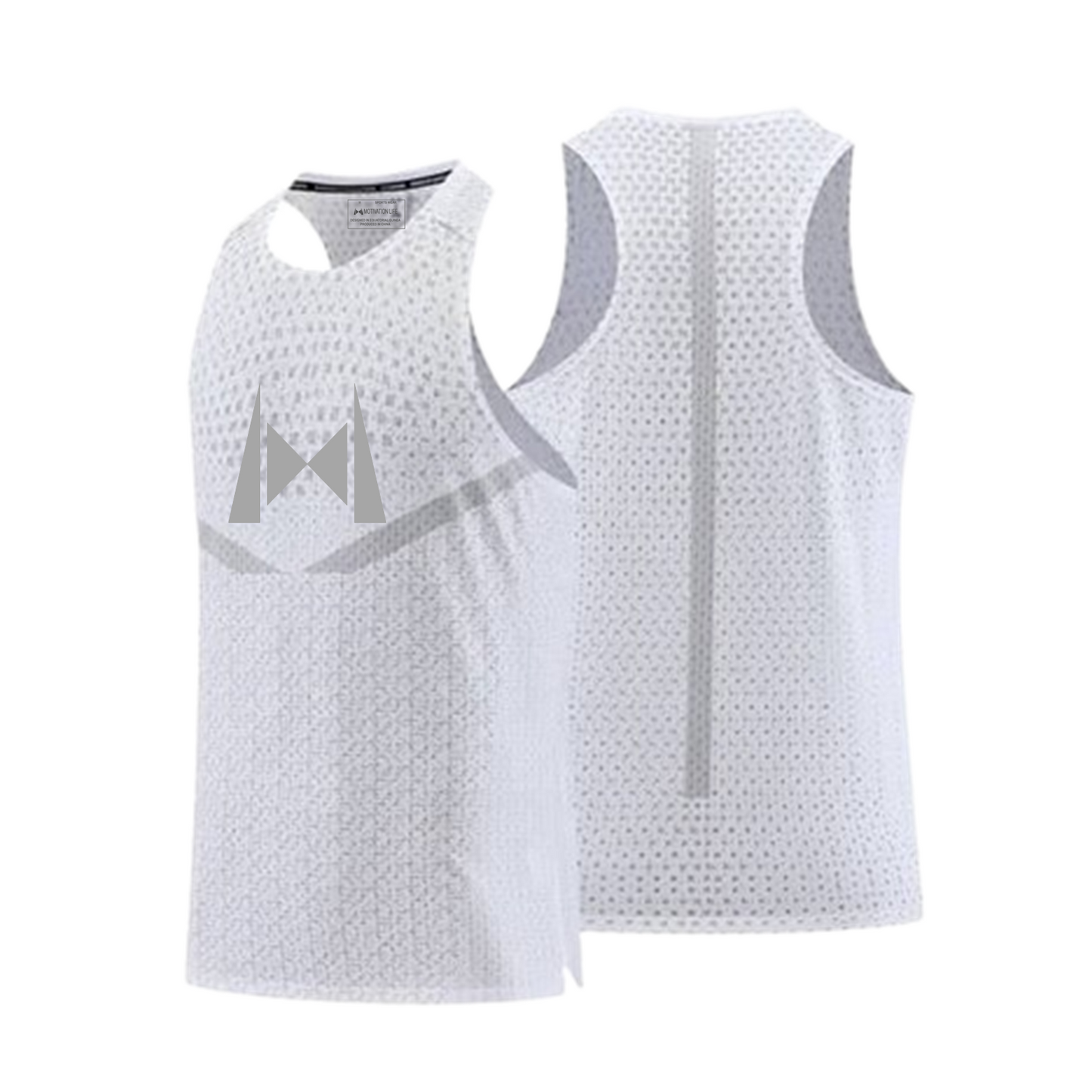Camiseta sin mangas Golden Star White