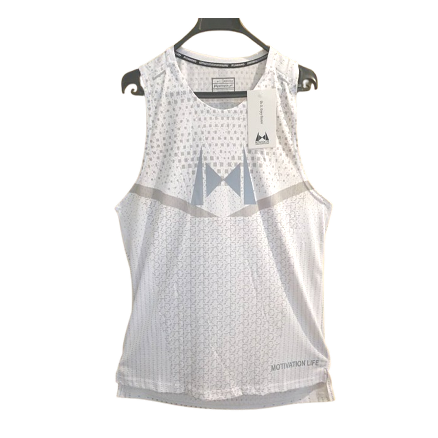 Camiseta sin mangas Golden Star White