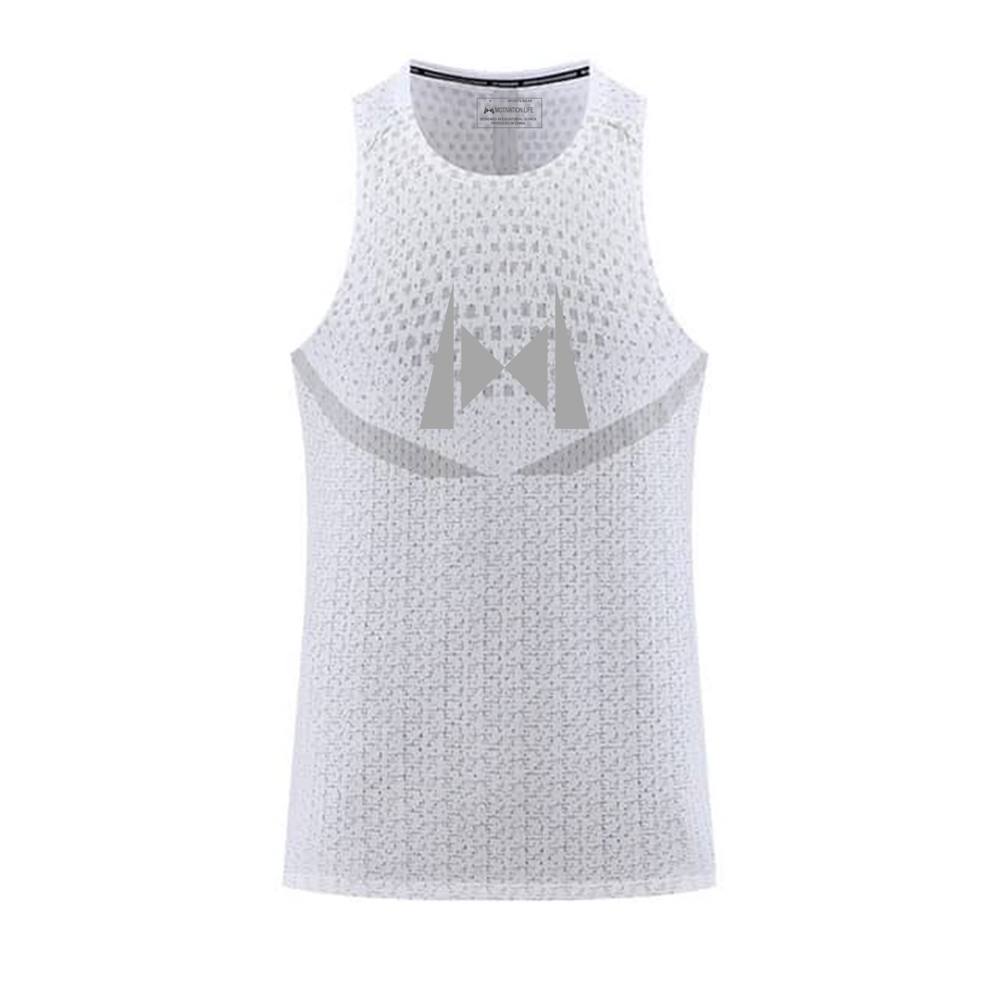 Camiseta sin mangas Golden Star White