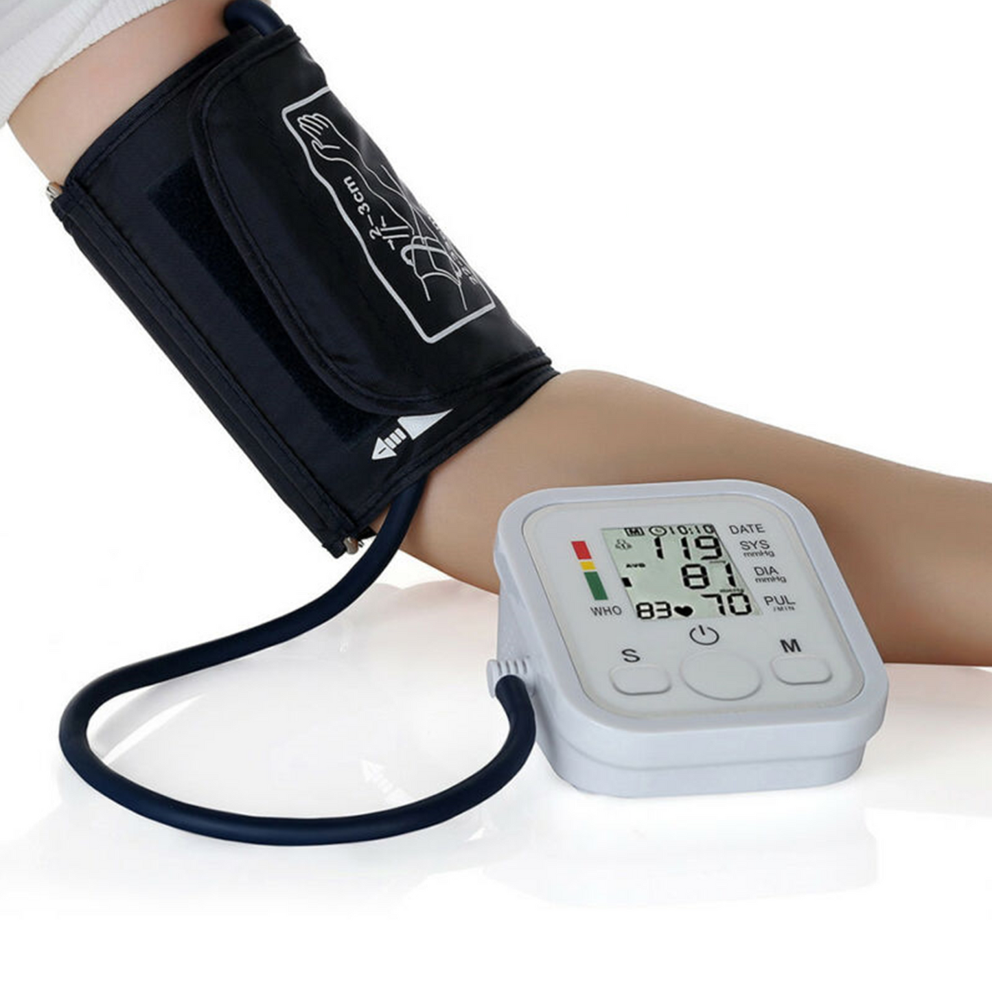 Tensiómetro digital de brazo con voz inteligente
