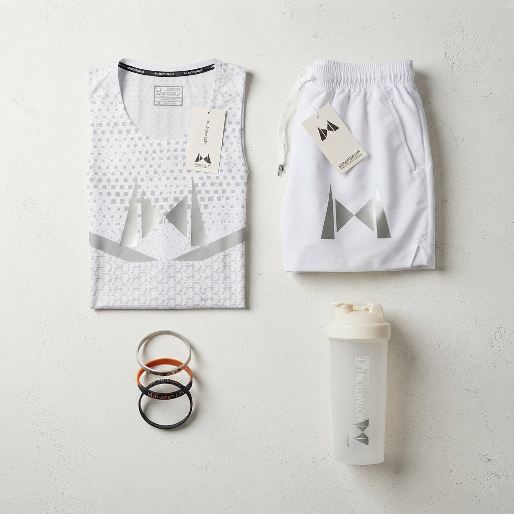 Conjunto Deportivo Golden Star All White – Elegancia, Comodidad y Rendimiento