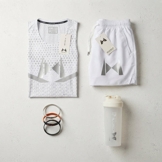 Conjunto Deportivo Golden Star All White – Elegancia, Comodidad y Rendimiento