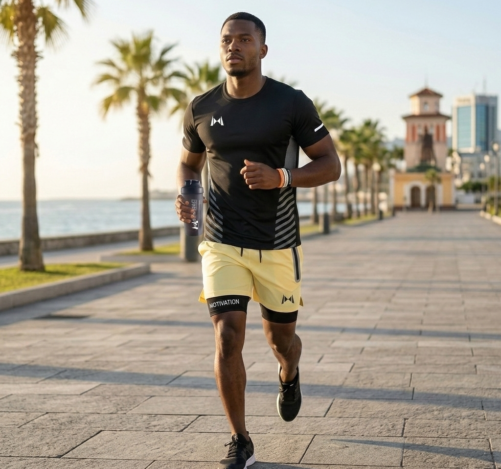 Pantalón Deportivo Golden Leg con Malla de Compresión Integrada