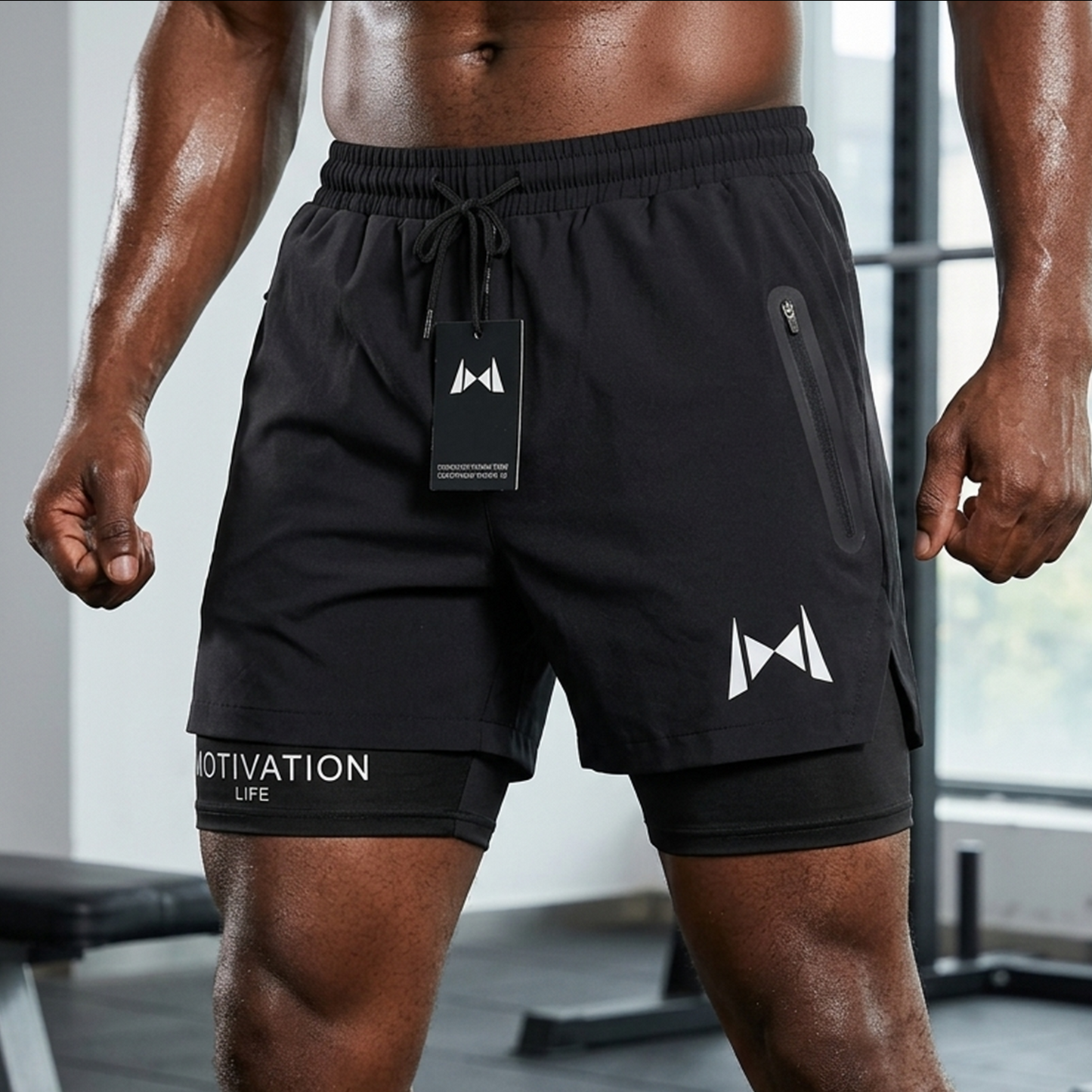 Pantalón Deportivo Golden Leg con Malla de Compresión Integrada